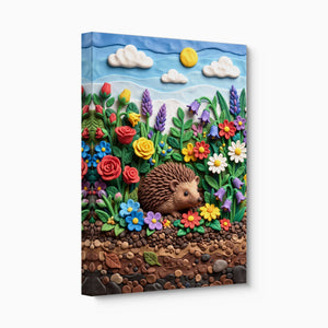 Hedgehog Garden - Luxury Wall Art