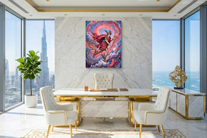 Hermes Winged Flight - Luxury Wall Art