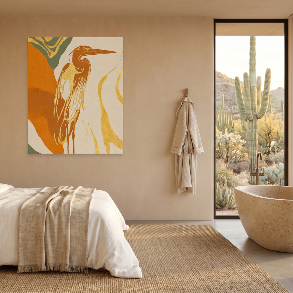 Heron Golden Stance — Heron Golden Stance Desert Home Port 13
