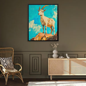 High Altitude Goat - Luxury Wall Art