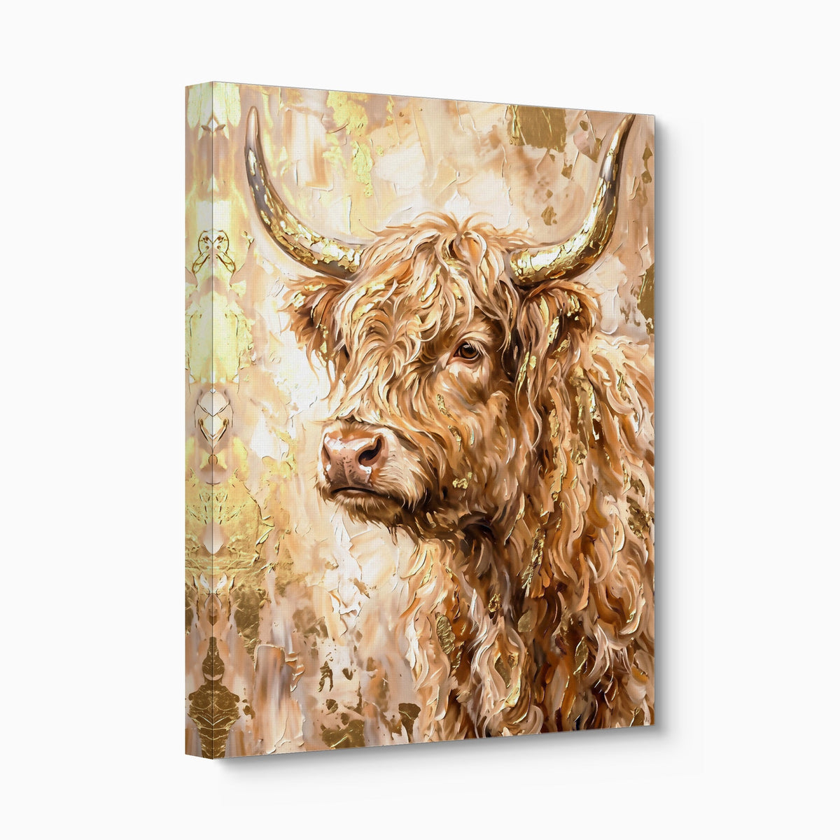 Highland Cow Gilded - Luxury Wall Art