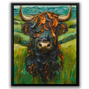 Highland Meadow Bull - Luxury Wall Art