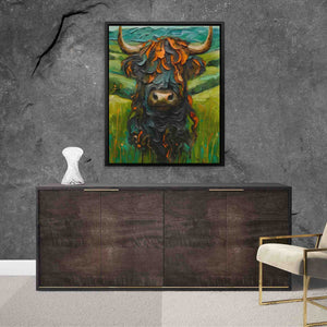 Highland Meadow Bull - Luxury Wall Art