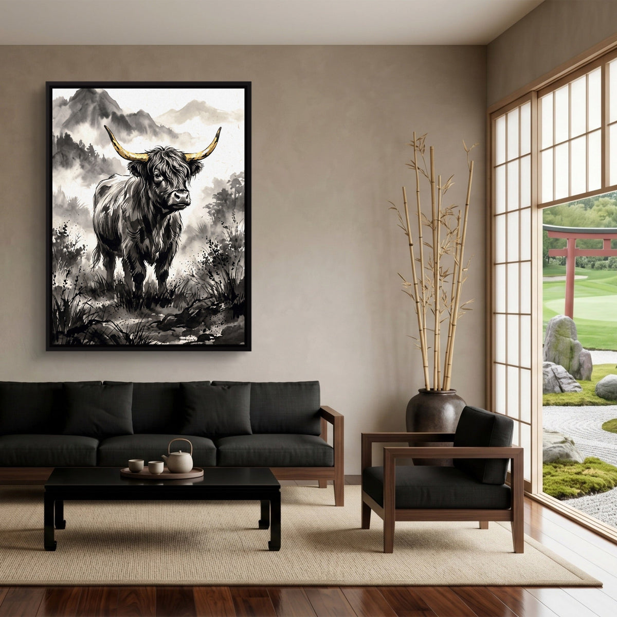 Highland Sumi-e - Luxury Wall Art