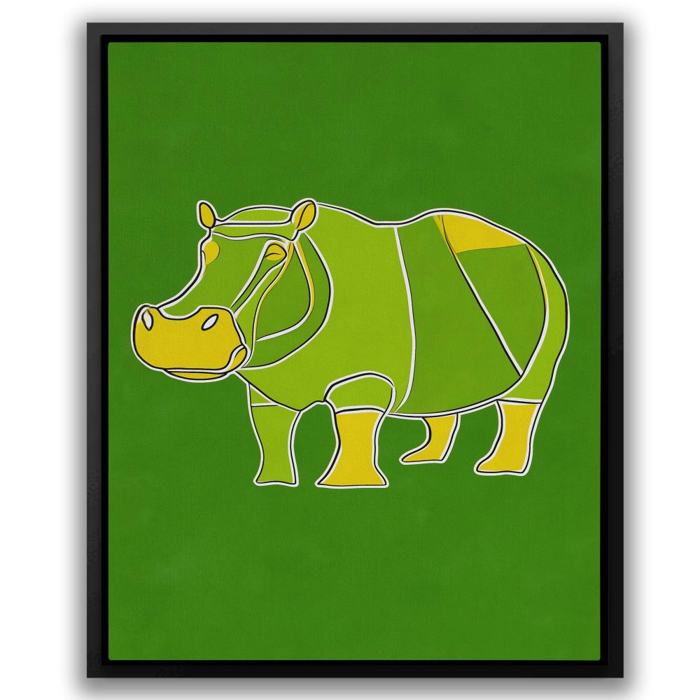 Hippo Doodle - Luxury Wall Art