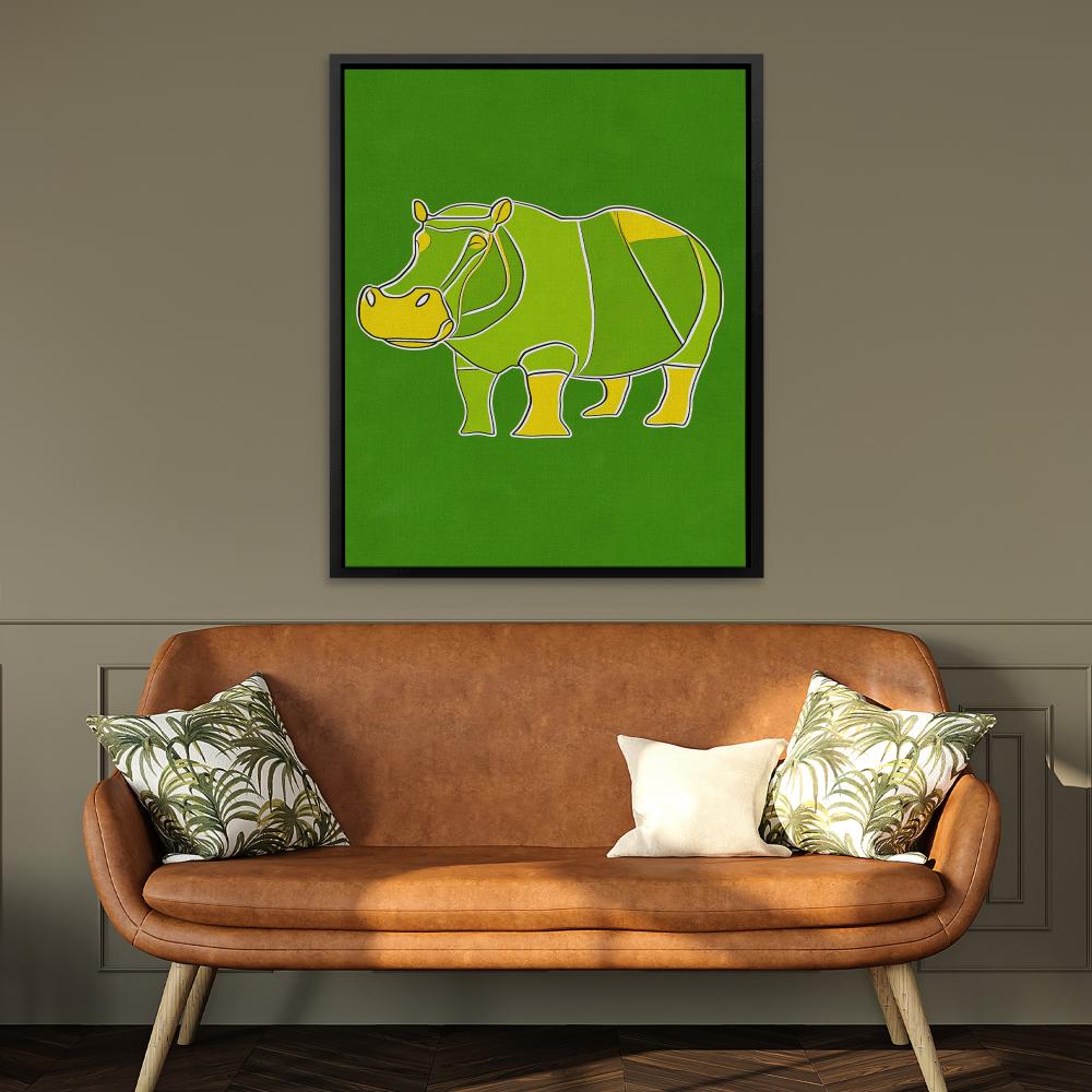 Hippo Doodle - Luxury Wall Art