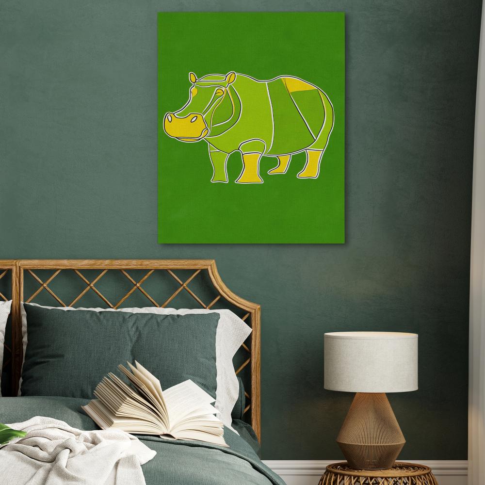 Hippo Doodle - Luxury Wall Art