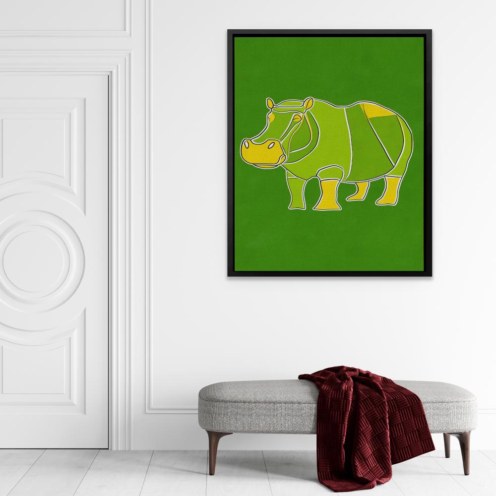 Hippo Doodle - Luxury Wall Art