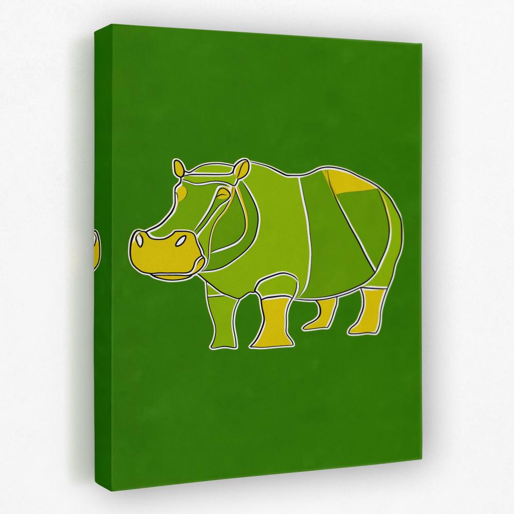 Hippo Doodle - Luxury Wall Art