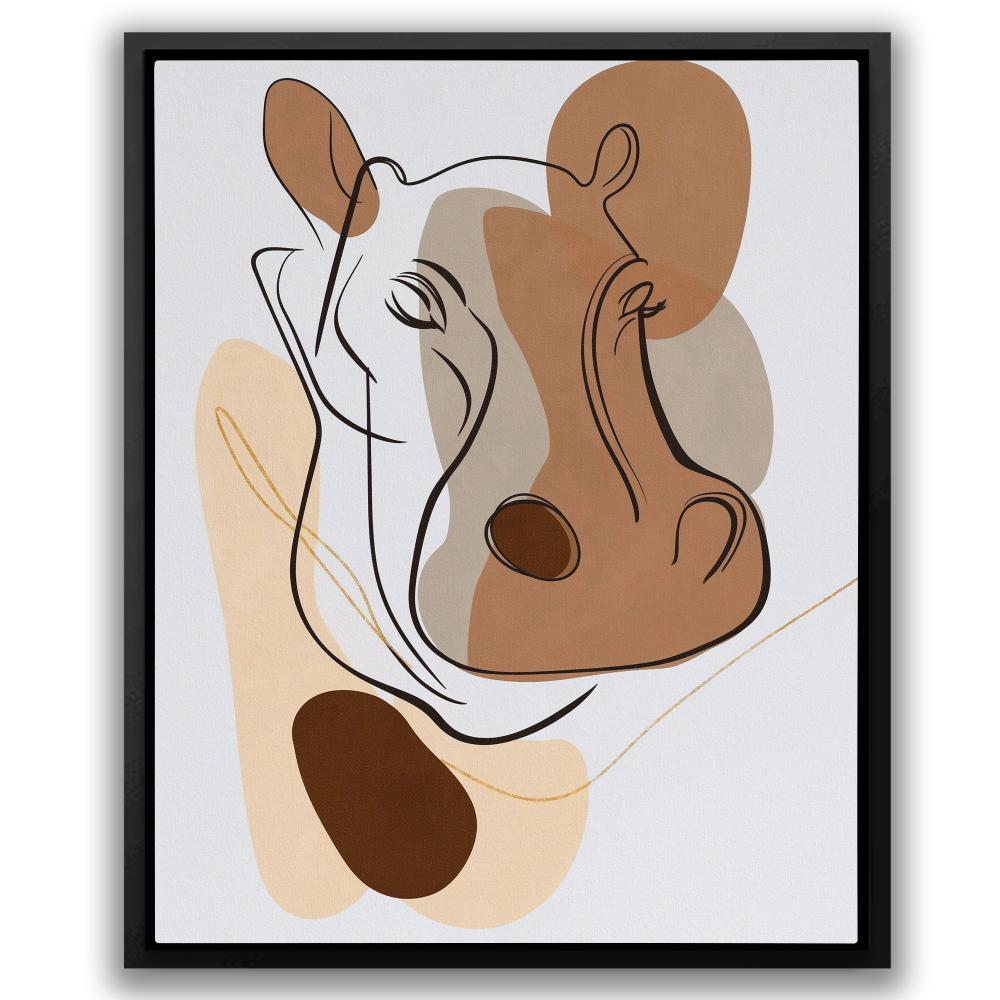 Hippo Head - Luxury Wall Art