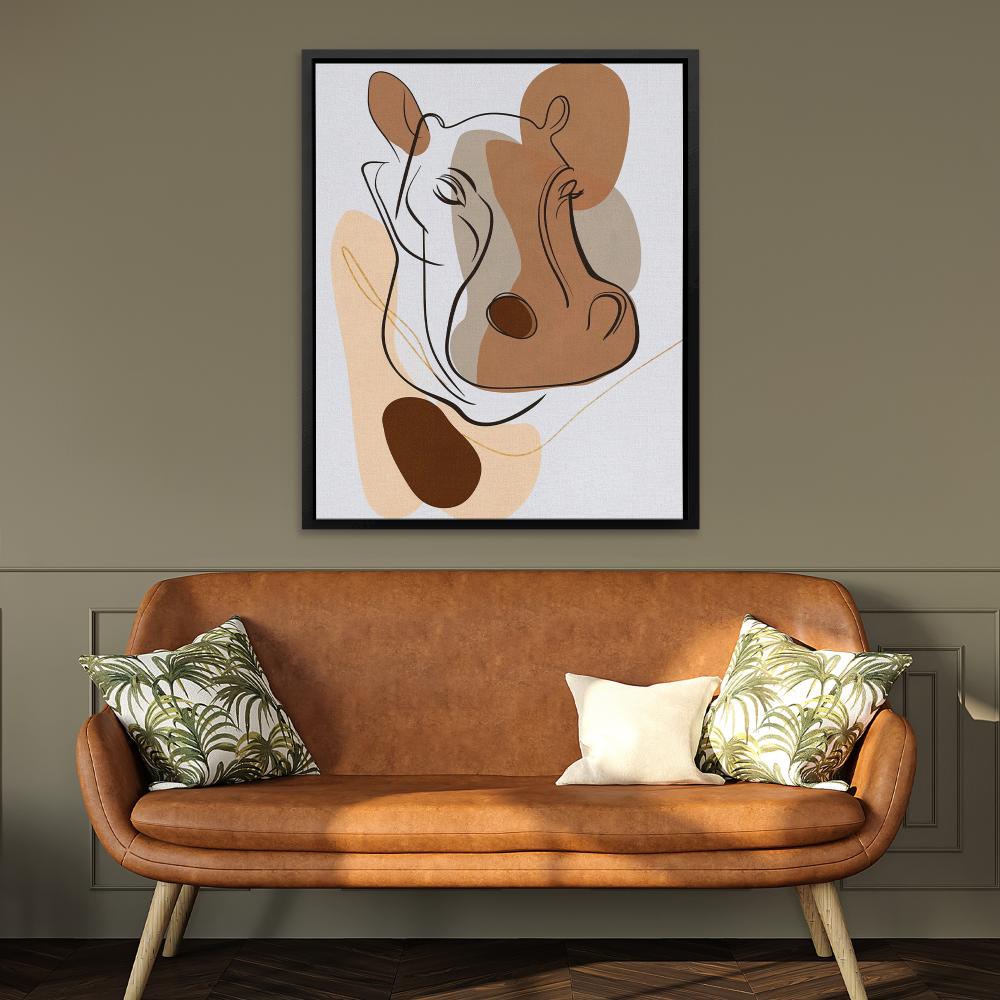 Hippo Head - Luxury Wall Art