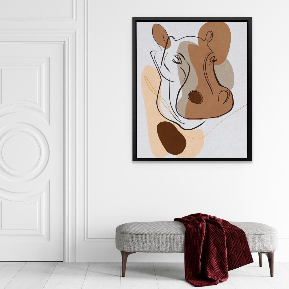 Hippo Head - Luxury Wall Art