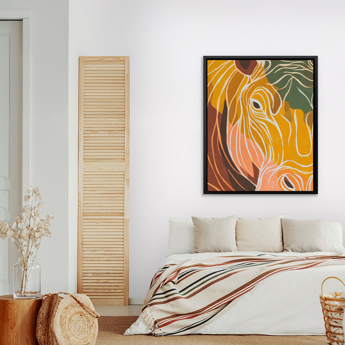 Hippo Ochre Doodle — Hippo Ochre Doodle New   Port Nice Bedroom 99