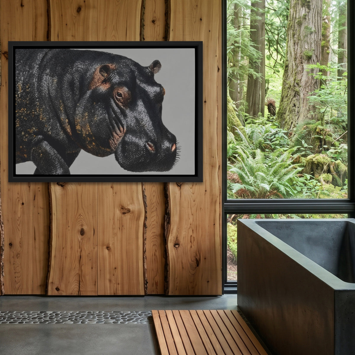 Hippo Slate Profile — Hippo Slate Profile Outdoor Bathroom Log Land 237