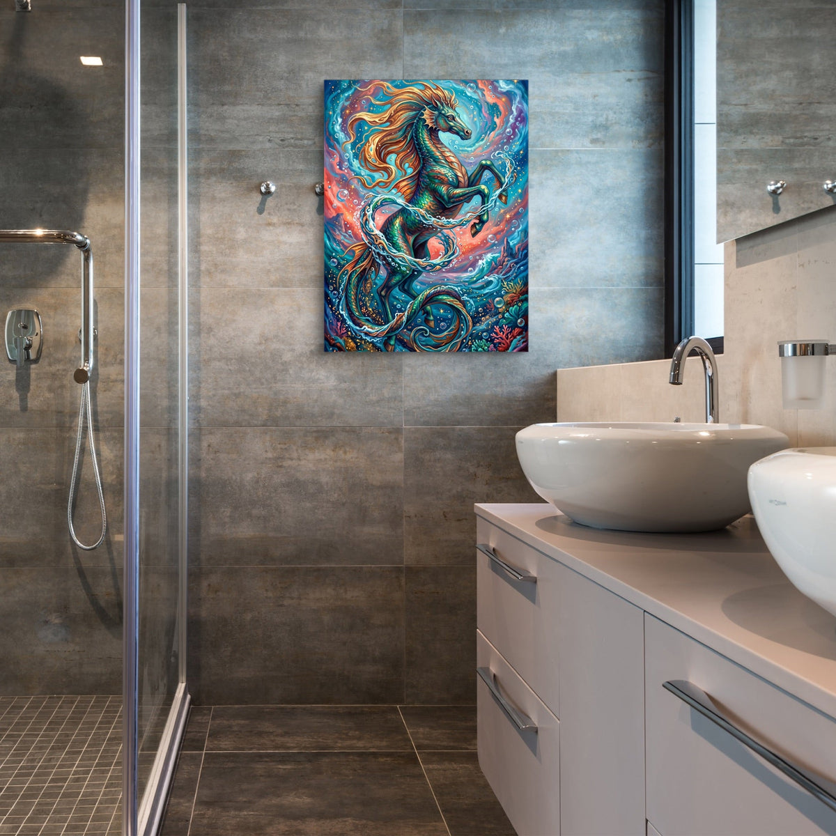 Hippocampus Rising - Luxury Wall Art