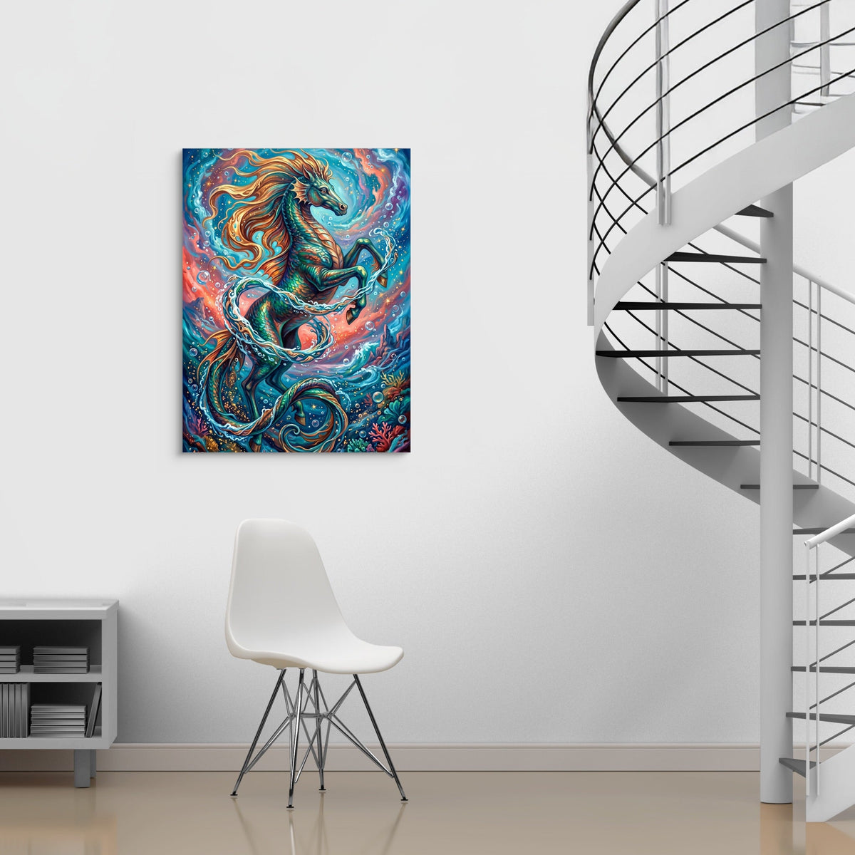 Hippocampus Rising - Luxury Wall Art