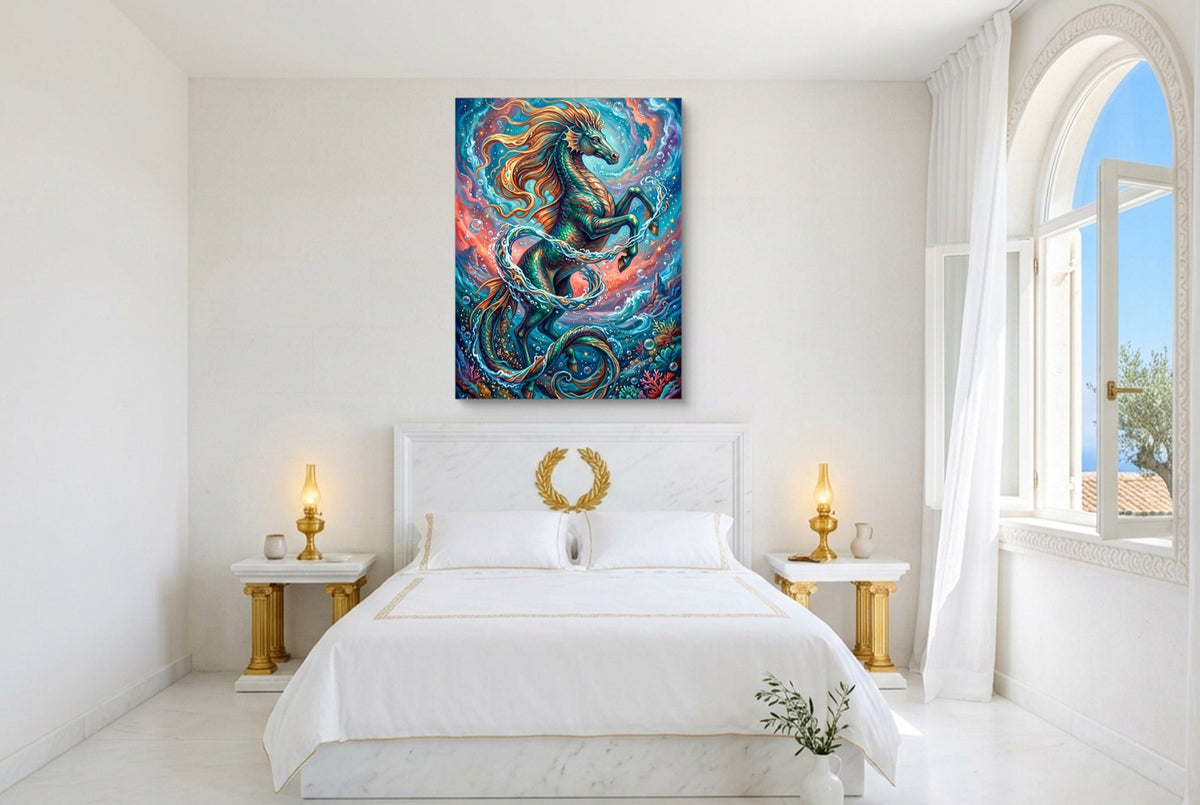 Hippocampus Rising - Luxury Wall Art