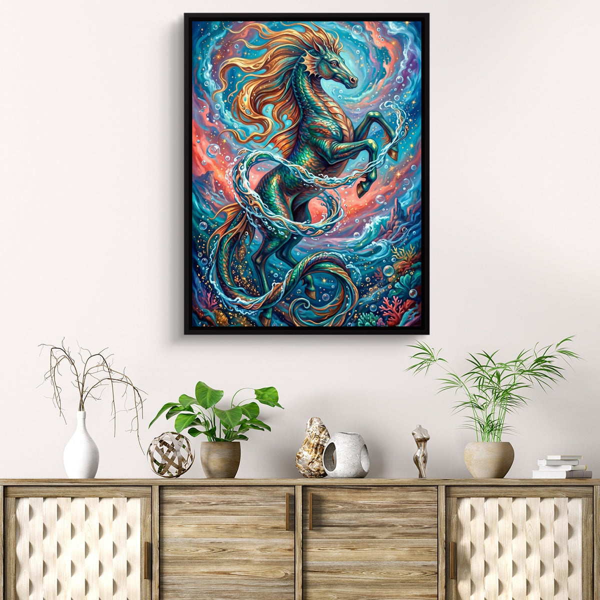 Hippocampus Rising - Luxury Wall Art