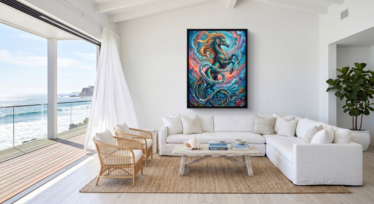 Hippocampus Rising - Luxury Wall Art