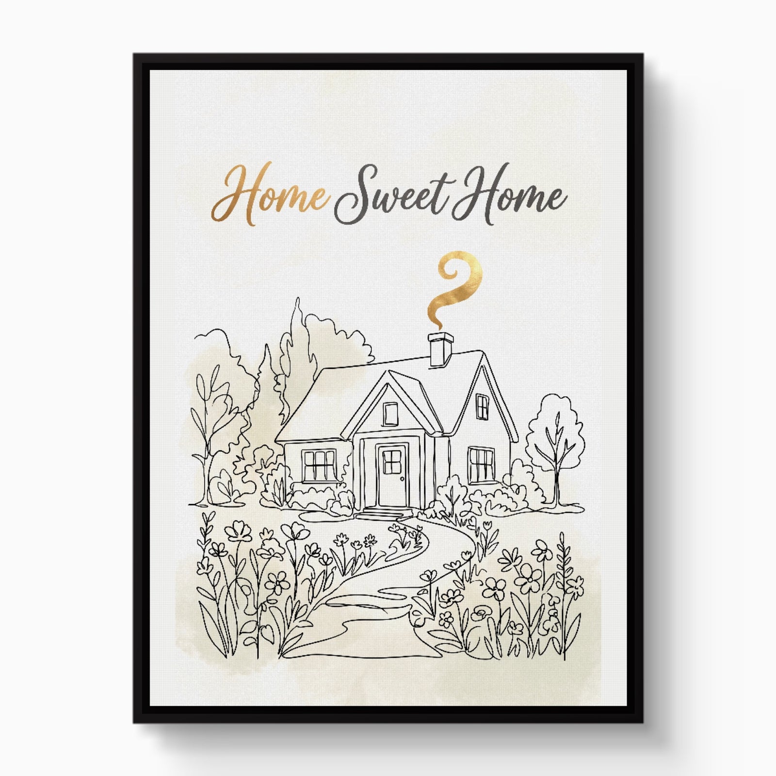Home Sweet Sanctuary — home sweet sanctuary white studio framed black