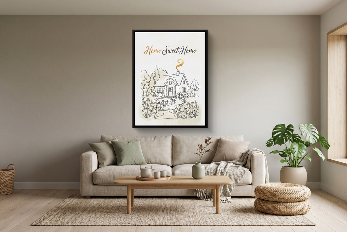 Home Sweet Sanctuary — home sweet sanctuary living room interior view 2 1port framed black