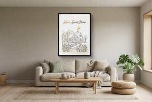 Home Sweet Sanctuary — home sweet sanctuary living room interior view 2 1port framed black