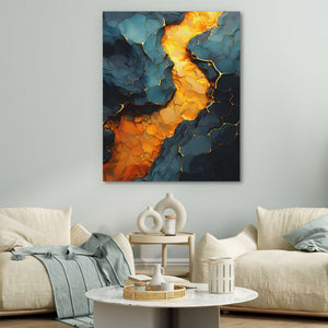 Honeycomb Lava - Luxury Wall Art