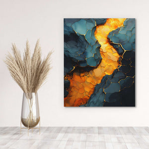 Honeycomb Lava - Luxury Wall Art