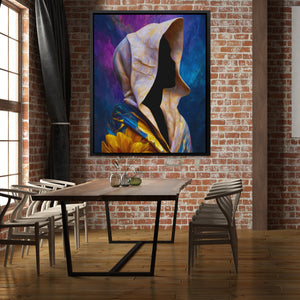 Hooded Cosmic Profile - Luxury Wall Art