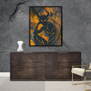 Horned Flame Sovereign - Luxury Wall Art