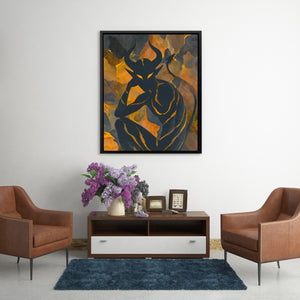 Horned Flame Sovereign - Luxury Wall Art