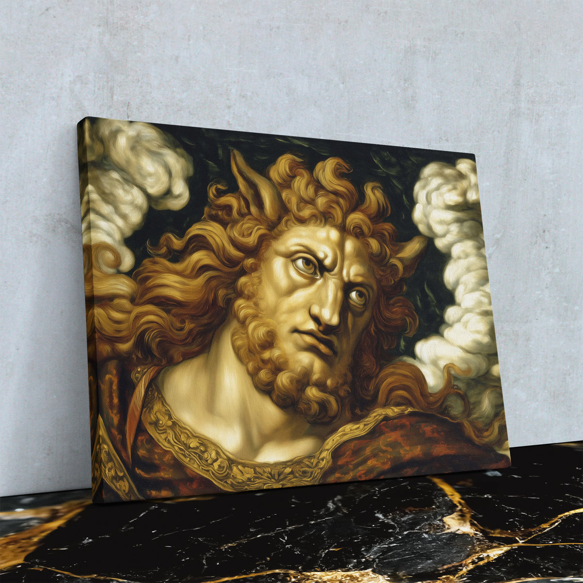 Horned God Ascending - Luxury Wall Art