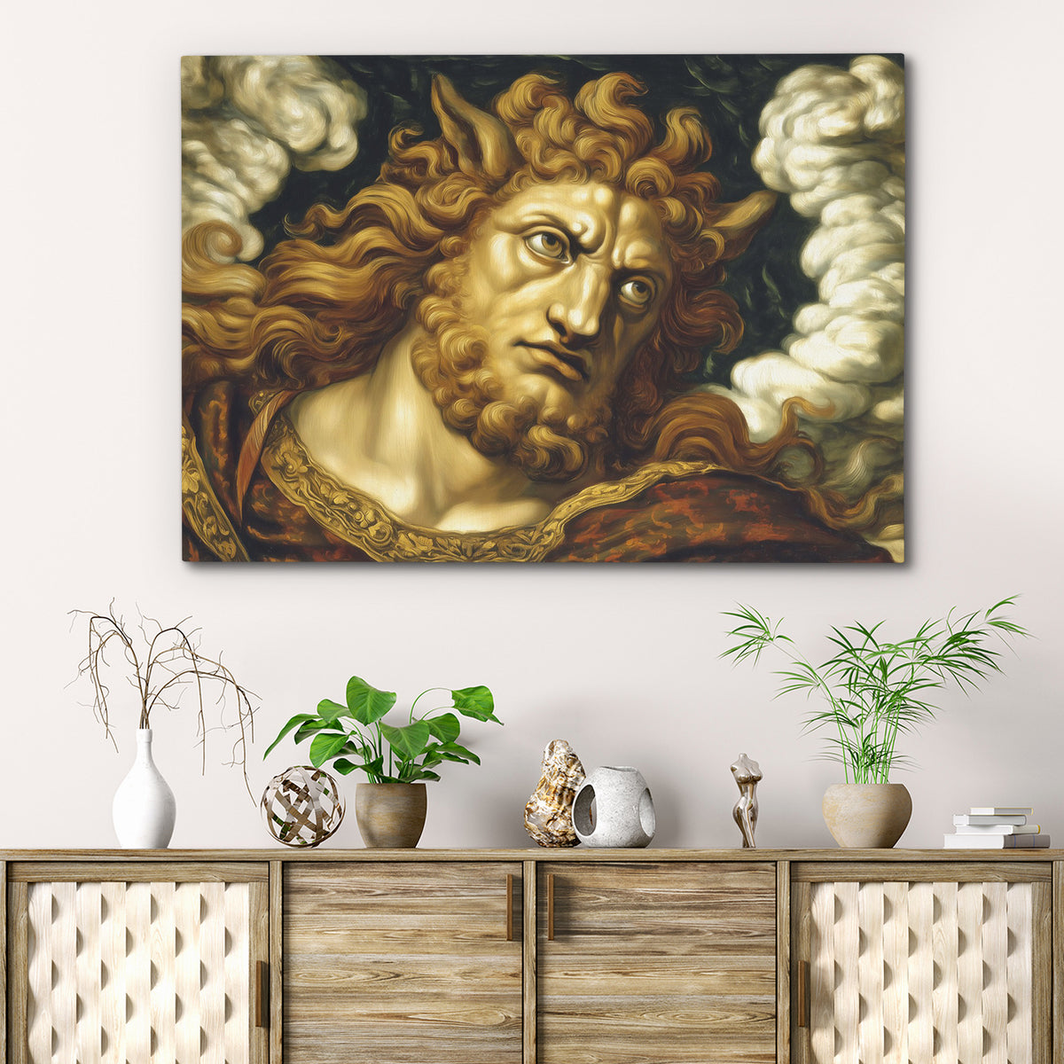 Horned God Ascending - Luxury Wall Art
