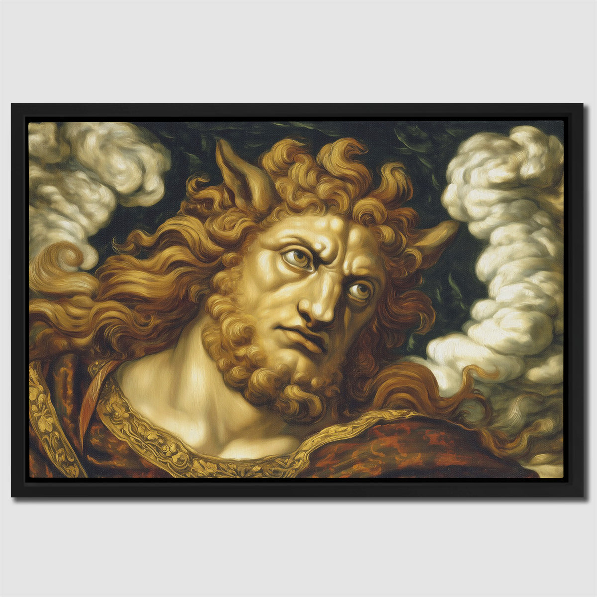 Horned God Ascending - Luxury Wall Art