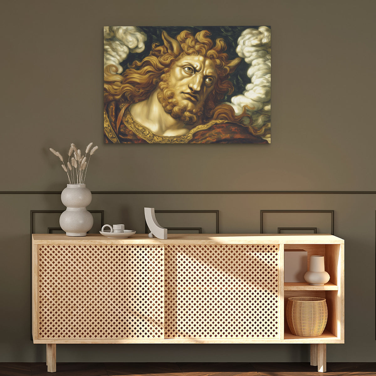 Horned God Ascending - Luxury Wall Art