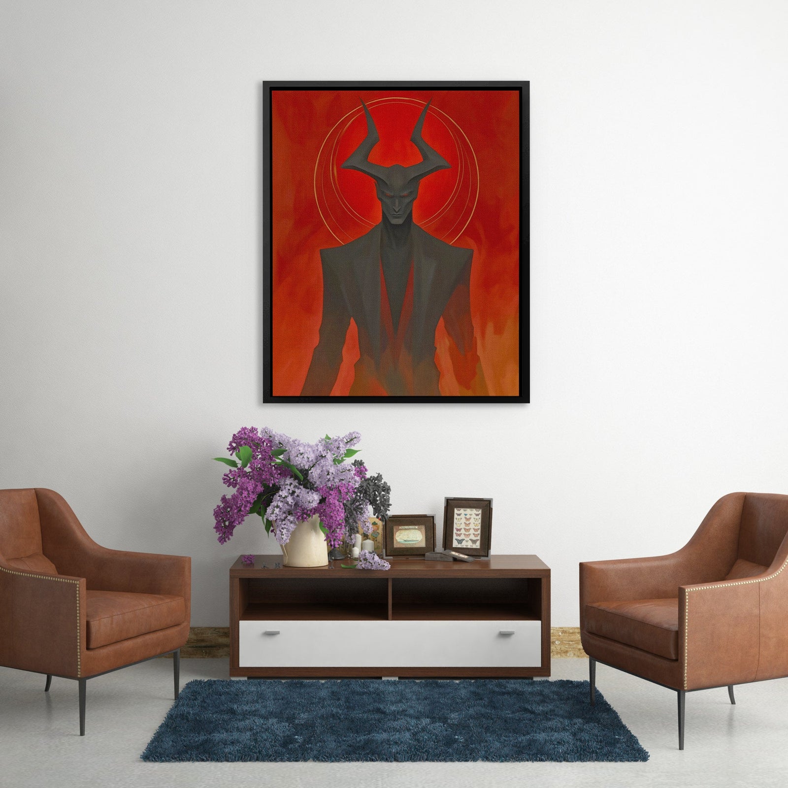 Horned Inferno King - Luxury Wall Art