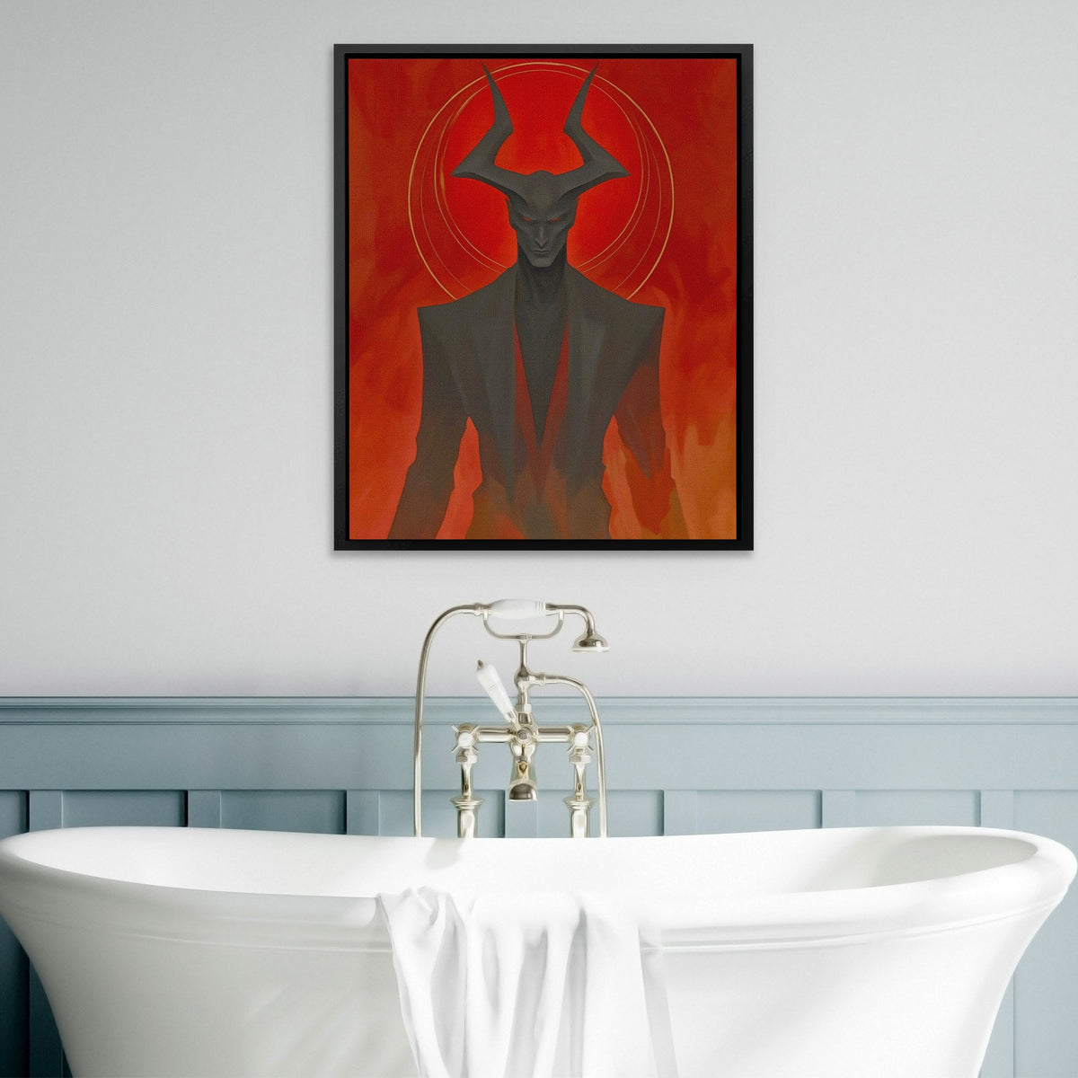 Horned Inferno King - Luxury Wall Art
