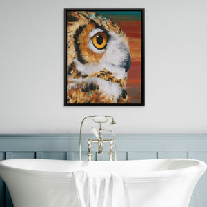 Horned Owl's Ember - Luxury Wall Art