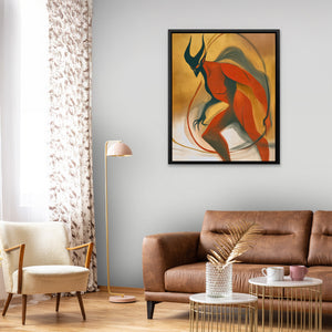 Horned Shadow Dance - Luxury Wall Art
