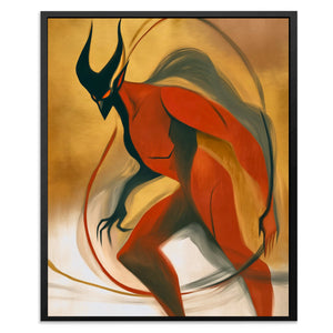 Horned Shadow Dance - Luxury Wall Art