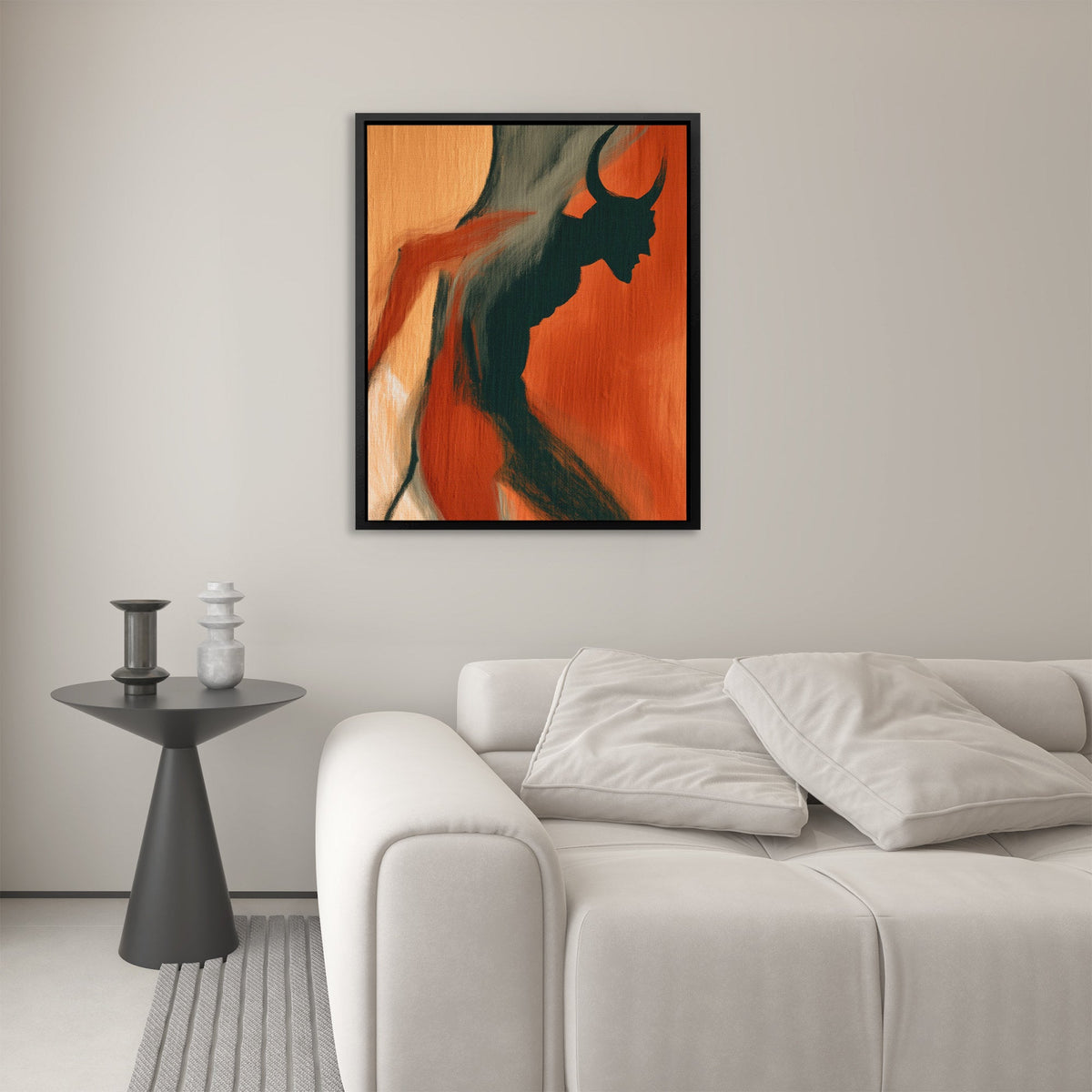 Horned Shadow Rising - Luxury Wall Art