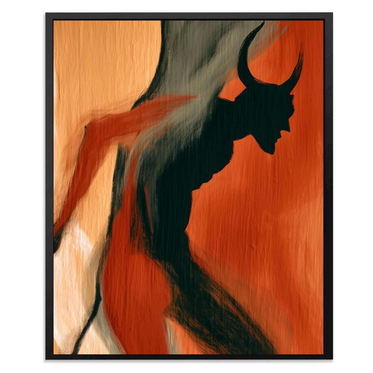 Horned Shadow Rising - Luxury Wall Art