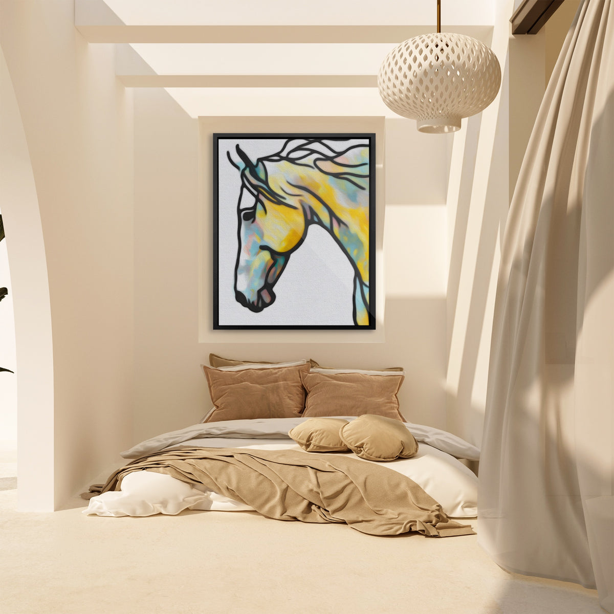 Horse Flowing Minimalist — Horse Flowing Minimalist Bali Bedroom 10