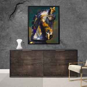 Horse Golden Crown - Luxury Wall Art