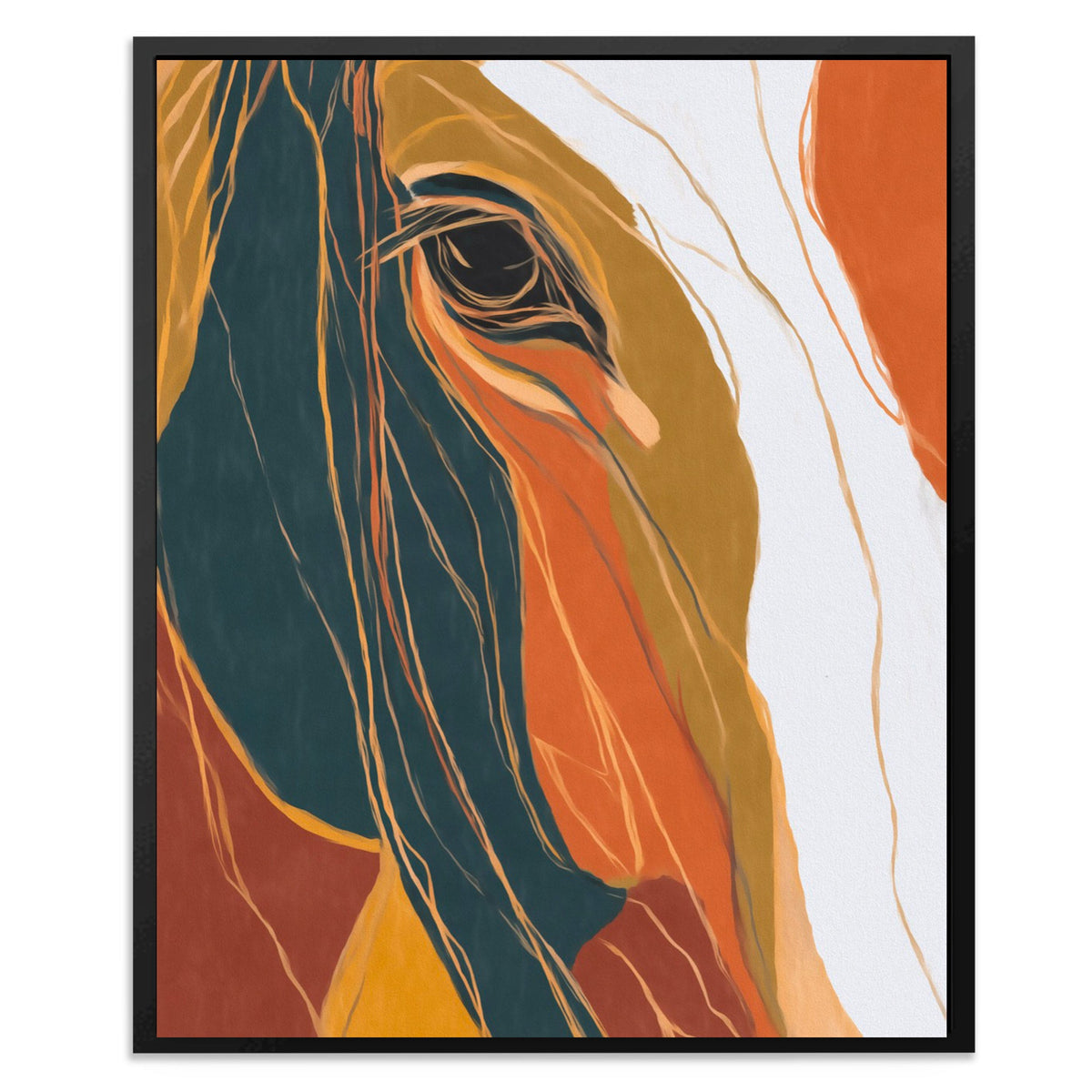 Horse Golden Dawn - Luxury Wall Art