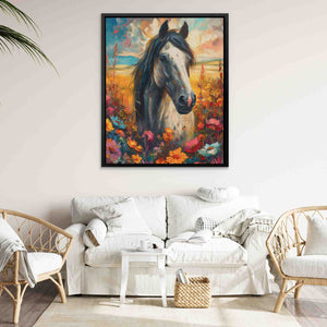 Horse in a Meadow - Luxury Wall Art