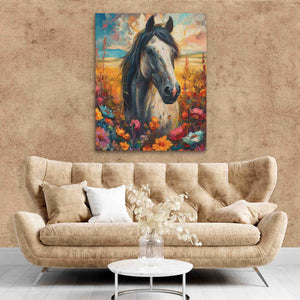 Horse in a Meadow - Luxury Wall Art