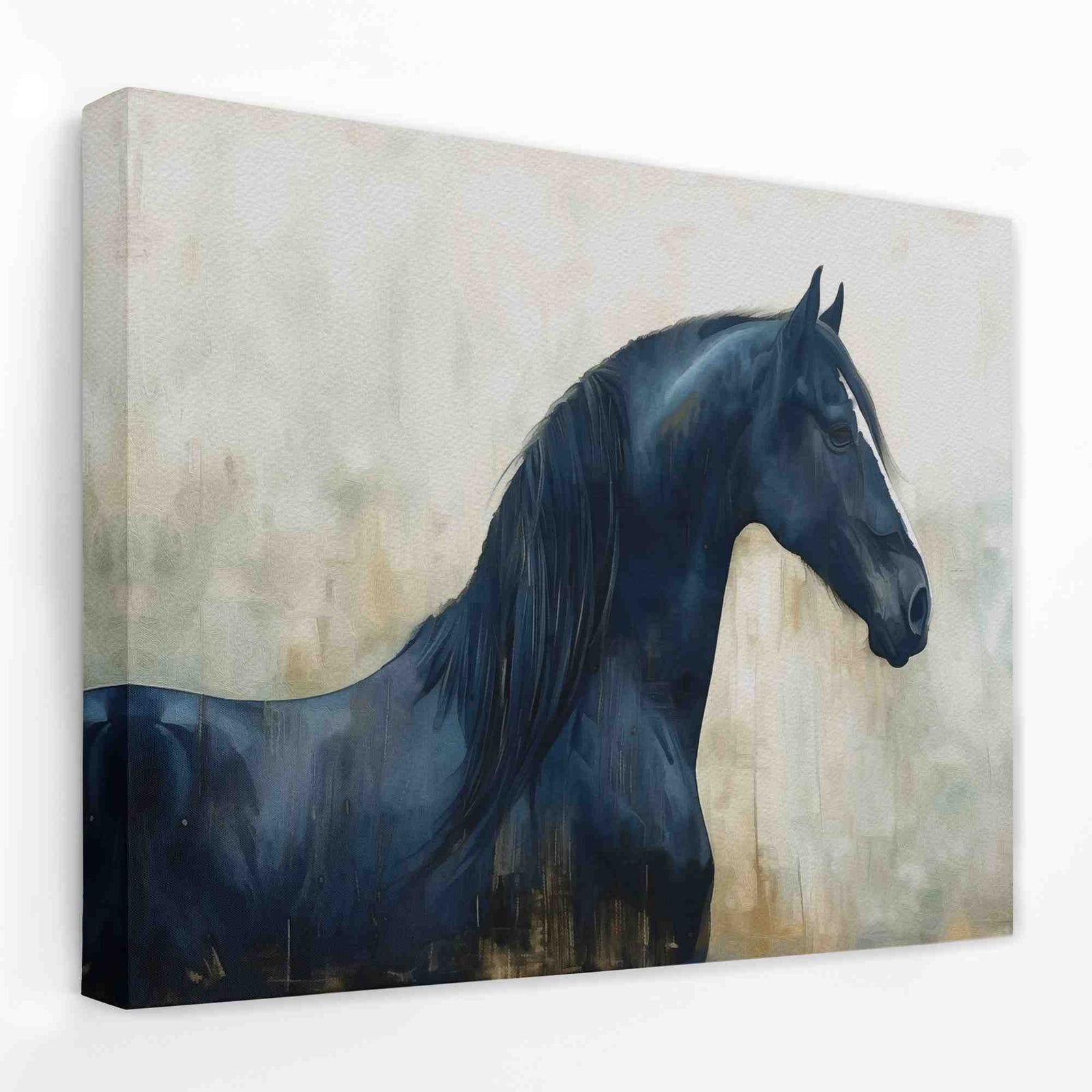 Horse Pasture - Animals Canvas Wall Art