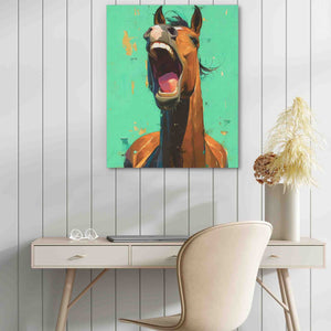 Horse Yawning - Luxury Wall Art