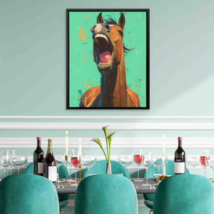 Horse Yawning - Luxury Wall Art